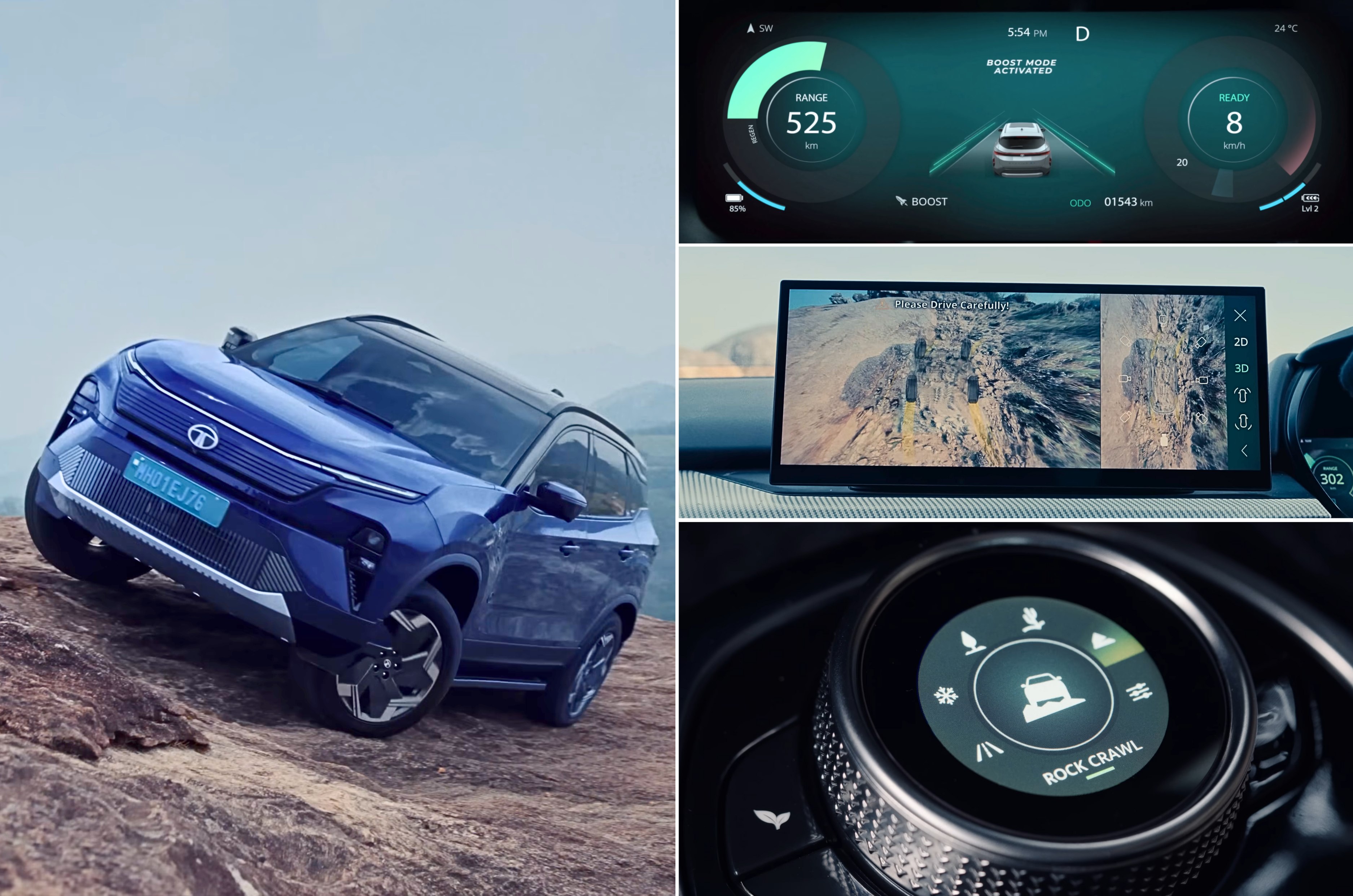 Tata Harrier EV offroad features 